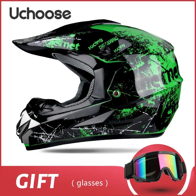 Full face motorcycle helmet for mountain bike  off-road  classic, MTB, racing, motocross, downhill, downhill AXSSIBLZ