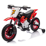 12V Kids Ride On Electric Toy Motorcycle,Rear suspensionTwist Grip Throttle,Slow Start,Removable training wheels,Indie music box AXSSIBLZ