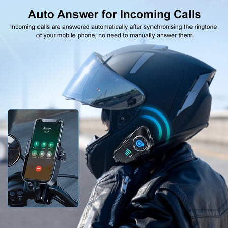 2024 Newest Motorcycle Helmets Bluetooth Headsets 1080P HD Camera Recorder TF Card as gift Waterproof Moto Headphone AXSSIBLZ