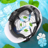 Helmets Ice Pack Cooling Heat Pad for Hat Reusable Lasting Cooling Riding Summer Portable Helmets Ice Pack for Outdoor Sports AXSSIBLZ