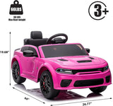 12V Licensed Dodge Charger SRT Hellcat Kids Electric Ride On Car,Battery Powered 4-Wheels Ride on Toy,with Parental Remote Contr AXSSIBLZ