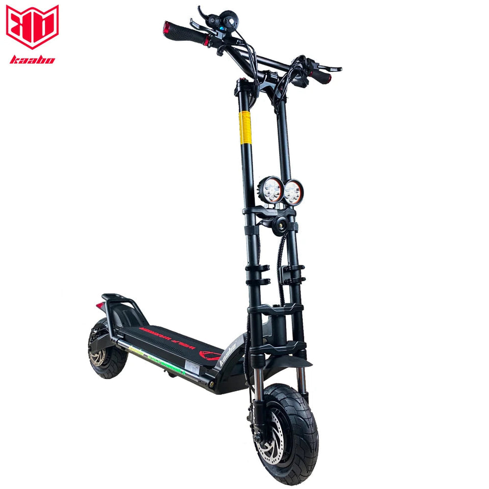 Original Kaabo Wolf Warrior X 10inch 60V 21Ah 60V 28Ah Battery Top speed 70km/h Electric Scooter with Hydraulic Shock Absorption AXSSIBLZ