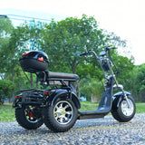 Adults 3 Wheel Electric Scooter 3000W Motor Max Speed 40KM/H Max Load 200KG 18 Inch Off Road Fat Tire Electric Motorcycle AXSSIBLZ