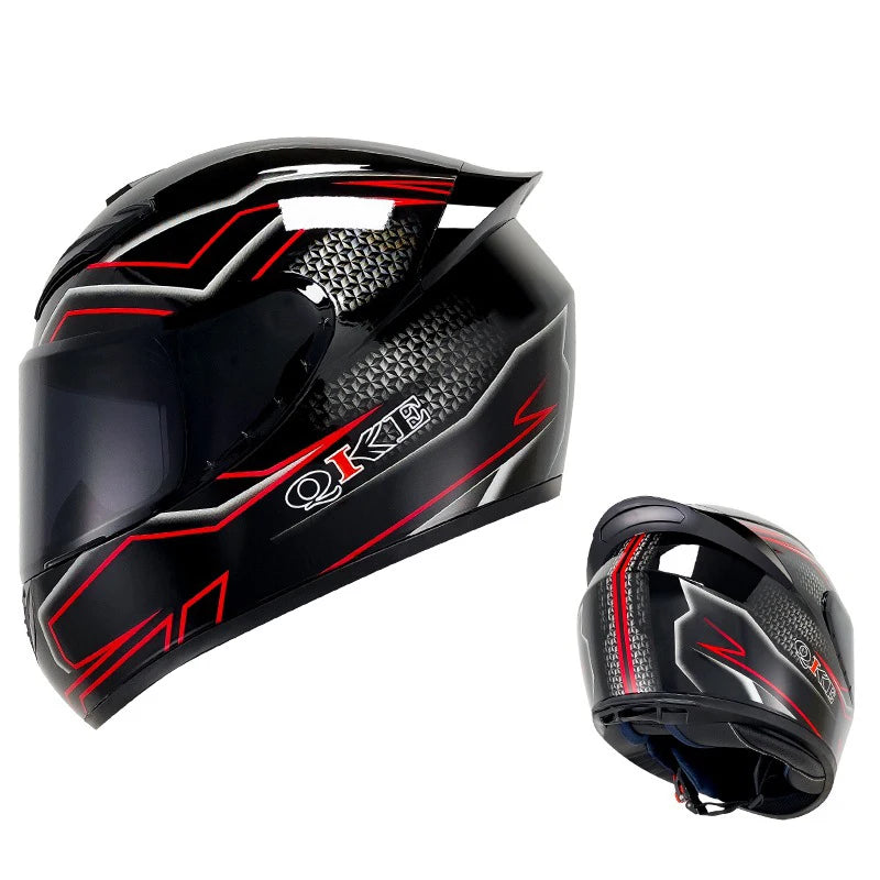DOT Men and women motorcycle helmets are safe in winter Four Seasons Knights can be equipped with Bluetooth motorcycle helmets AXSSIBLZ