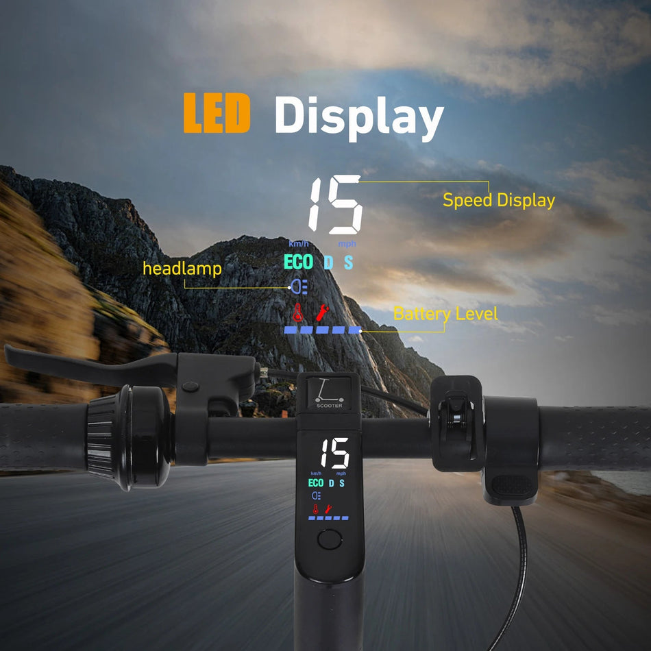 500W Foldable Electric Scooter for Commuting, 10'' Inflatable Tire, 36V 15Ah Battery, Range 35-40km, APP Support E-scooter AXSSIBLZ