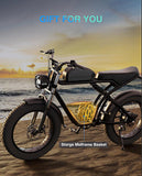 K7 Max Trailblazer 2000W Electric Mountain Bike with Dual Suspension, 48V Battery & 20inch 4.0 Fat Tires for Rugged Terrain AXSSIBLZ