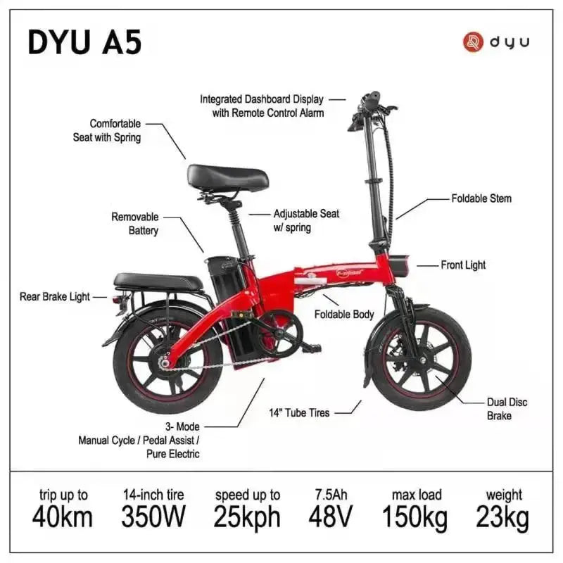 DYU A5 Electric Bike - AXSSIBLZ