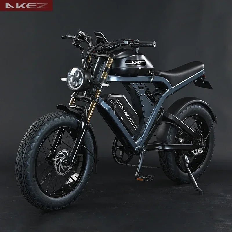 Akez King Kong X 1500W – Ultimate 20-inch Fat Tire Full Suspension E-Mountain Bike AXSSIBLZ