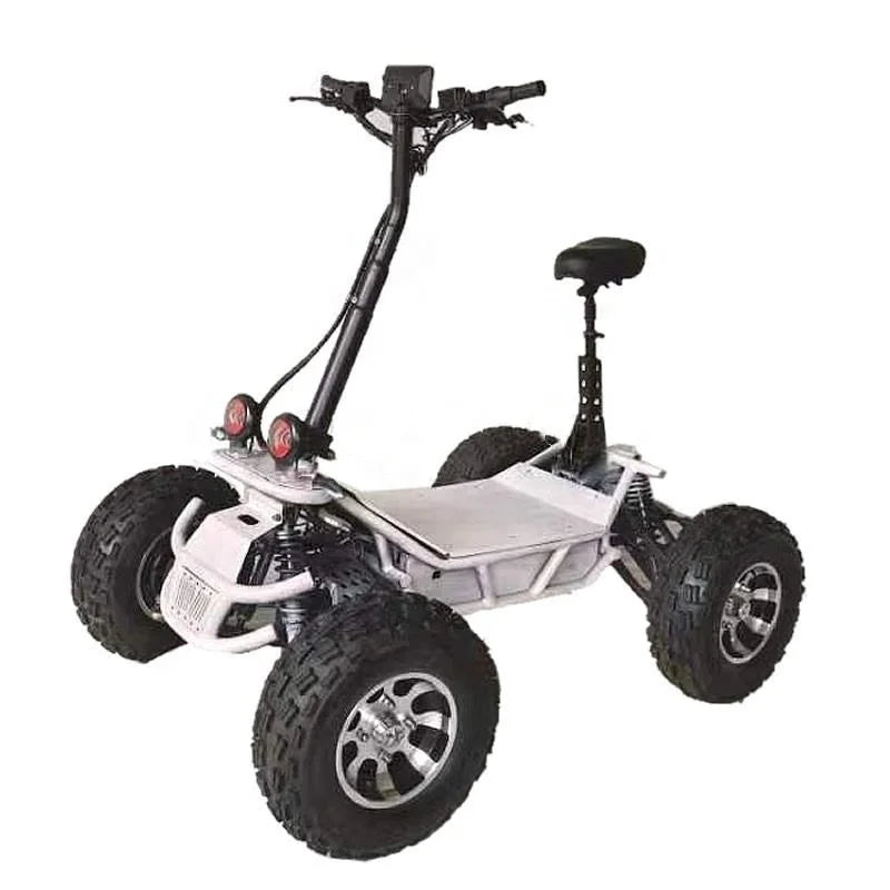 Unisex 8000W Off-Road Electric Scooter Popular 60V 60Ah Foldable ATV for Adults Four-Wheel Scooter with Optional Seat AXSSIBLZ
