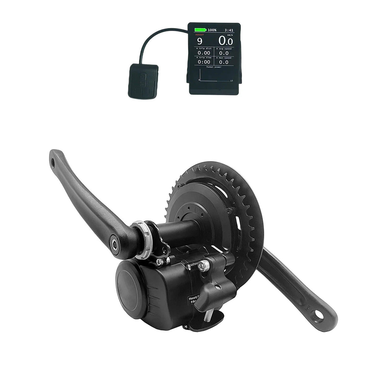 RideBoost 500W 48V Mid Drive Kit – TSDZ2B Dual Clutch E-Bike Conversion with Torque Sensing AXSSIBLZ