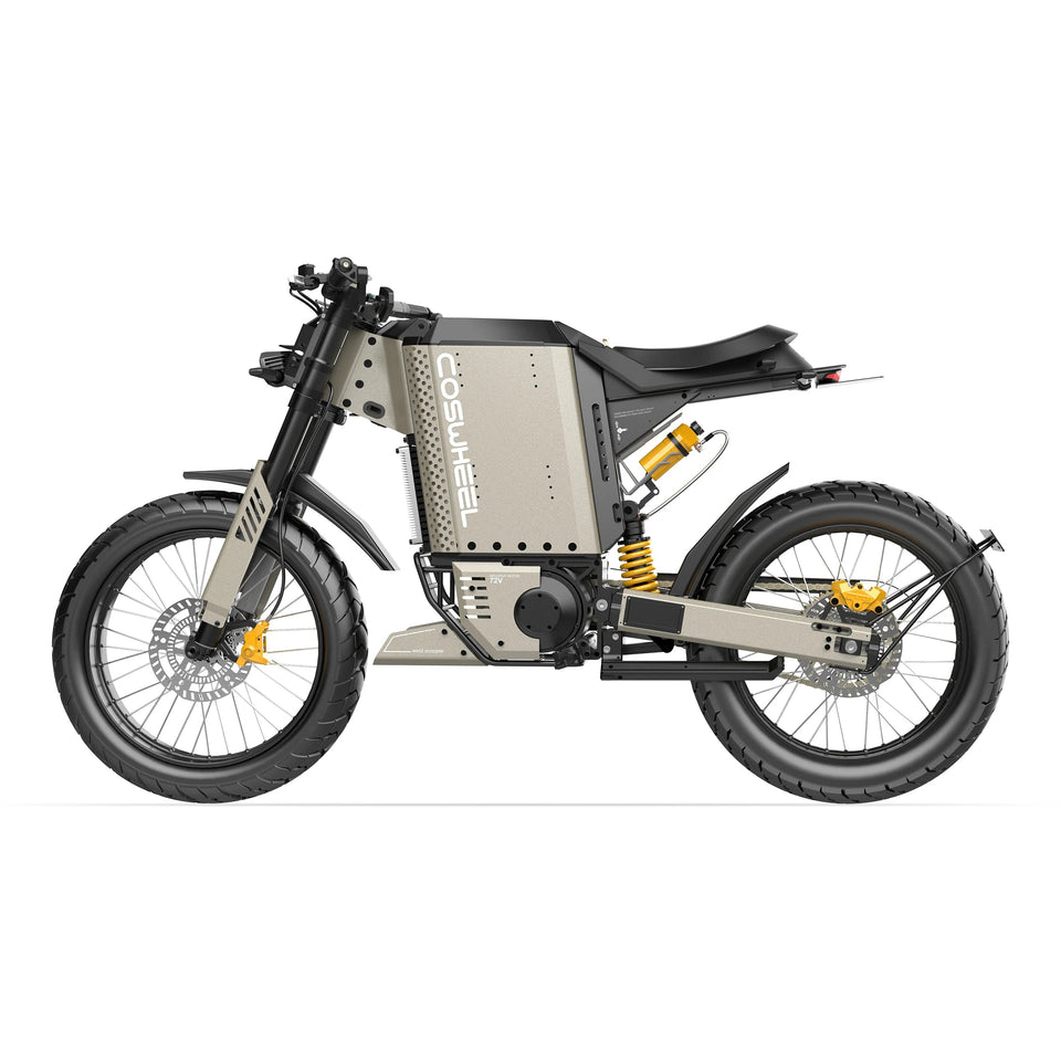 Coswheel 72V Electric Motorcycle GT100 5000W/8000W 72V 50AH Battery Up to 120km/h for Adult Customization to Build E-Moto AXSSIBLZ