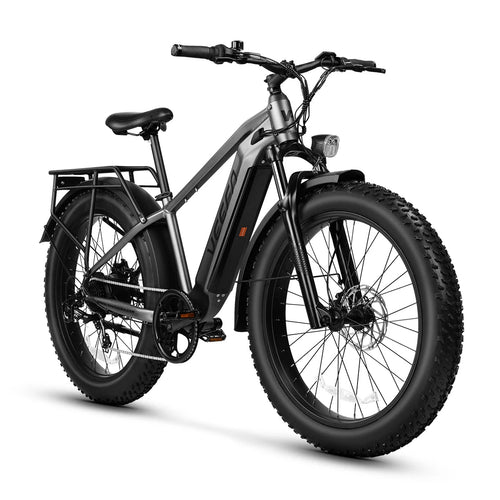 VEEFA Peak 1000W Electric Bike for Adults 48V 13Ah Removable Battery 26'' Fat Tire E Bike 28mph Mountain Ebike AXSSIBLZ