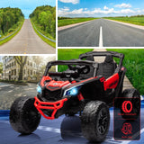 Kids UTV, Electric Ride on UTV Car, Licensed Can-Am Electric Off-Road Car, Ride On Truck Car w/Remote Control, Large Seat AXSSIBLZ