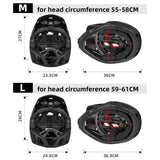 Full Face Mountain Bike Helmet Adult Racing Downhill MTB Helmet Equipped with EPP Chin Support for Adults Mountain Bike Cyclist AXSSIBLZ