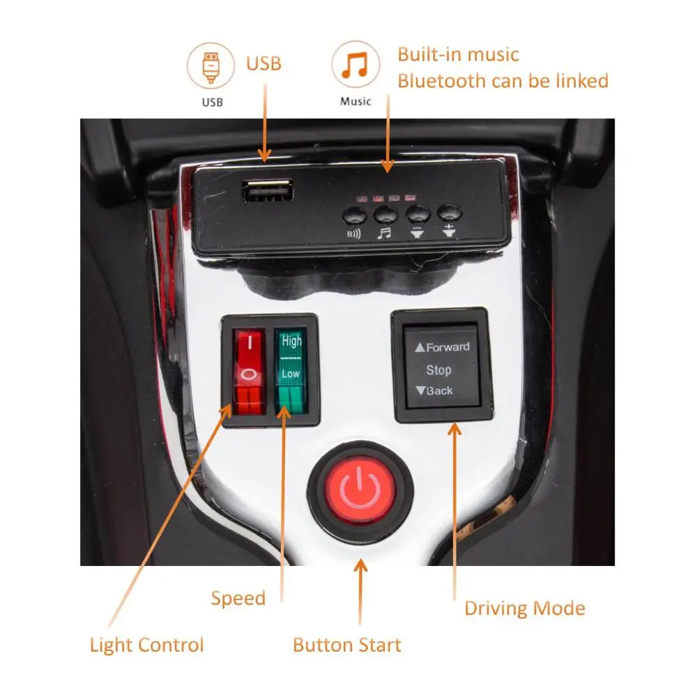 24V Kids Ride On ATV, 3 Wheeler Electric Vehicle, Battery Powered Ride on Motorcycle for Boys Girls with LED Lights, Music AXSSIBLZ