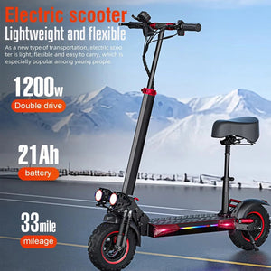NEW J11pro Dual Motor Adult Dual Shock-Absorbing Electric Scooter Long Endurance Double Rocker Arm Commuter Off-Road E-Scooter AXSSIBLZ