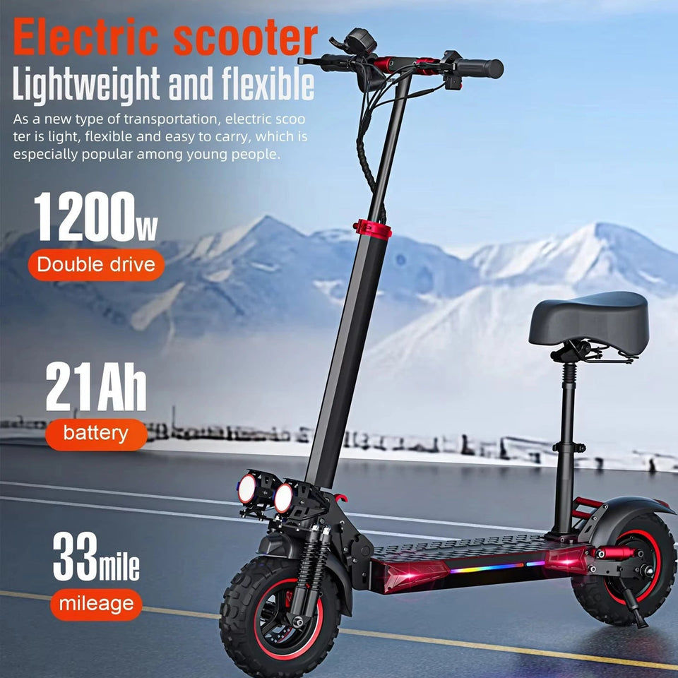 NEW J11pro Dual Motor Adult Dual Shock-Absorbing Electric Scooter Long Endurance Double Rocker Arm Commuter Off-Road E-Scooter AXSSIBLZ