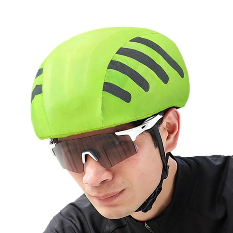 Cyclings Bicycles Helmets Rain Cover with Reflectives Strips Waterproofs Windproofs Bicycles Helmets Cover Cyclings Ride Gear AXSSIBLZ
