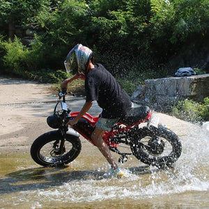 AKEZ RuggedRider 52V 1500W Electric Fat Bike – 20x4.0" Off-Road Tires, Hydraulic Brakes, Removable 25Ah Battery for Extreme Terrain AXSSIBLZ