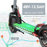 2025 NEW Electric Scooter A6 PEAK800W 48V 12,5 AH Max Speed 45 KM/H Max Mileage 40KM 10Inch Tire Foldable Escooter Load 120KG AXSSIBLZ