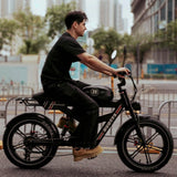 Electric Motorcycle Adults 750Watt 52V27AH Lithium Battery Electric Bikes Full Suspension Hydraulic Brake 20*4 Fat Tire Bicycle AXSSIBLZ