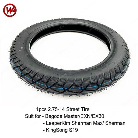 2.75-14 Street Tire for Begode Master/EXN/EX30 Sherman Max Sherman S KingSong S19 Electric Unicycle 2.75-14 Street Tire AXSSIBLZ