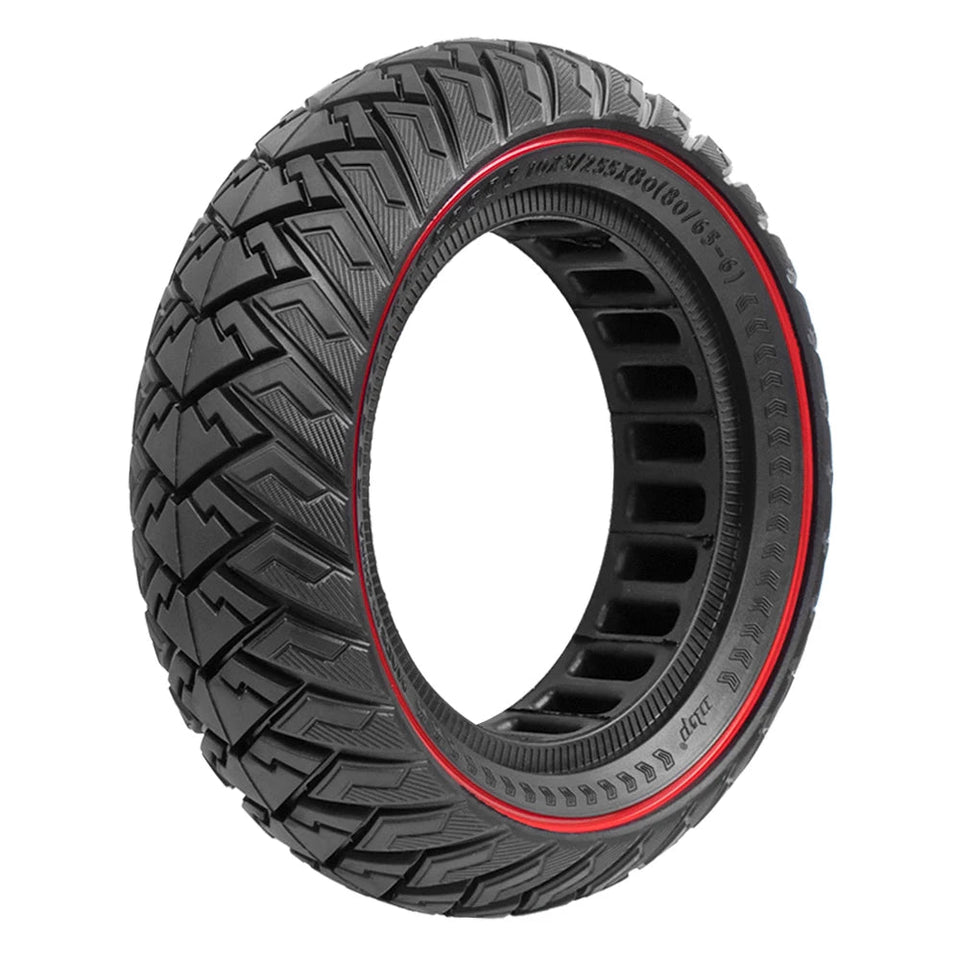 10*3/255*80(80/65-6)Off-road Tubeless Solid Tire Explosion-proof for KUGOO M4 Pro/VSETT10+/Zero 10X/Kaabo Electric Scooter Parts AXSSIBLZ