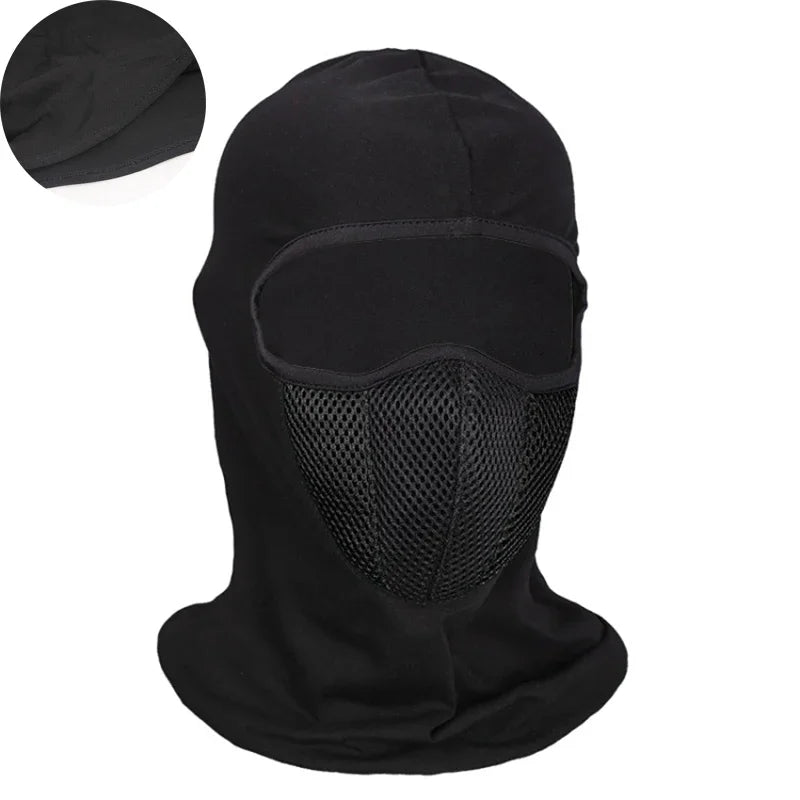 Breathable Balaclava Motorcycle Full Face Masks Skullies Cap Hat Motocross Motorbike Helmet Moto Riding Neck Face Hood Moto Mask AXSSIBLZ