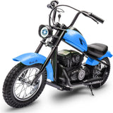24V Electric Dirt Bike, 250W Electric Motorcycle w/LED Light, Leather Seat- Two Speed Max Up to 14MPH & 60 Minutes Motorbike AXSSIBLZ