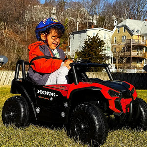 Kids Electric UTV Car, Ride on Car for Kids,12V Ride on UTV Toy Electric Car with Remote Control / for 3~6 Years Boys/girls AXSSIBLZ