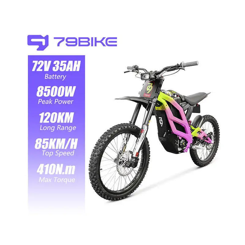 Falcon M Titan 72V 85KM/H Electric Motocross Off-Road 72V 8000W Electric Dirt Bike With Motorcycle Displays AXSSIBLZ