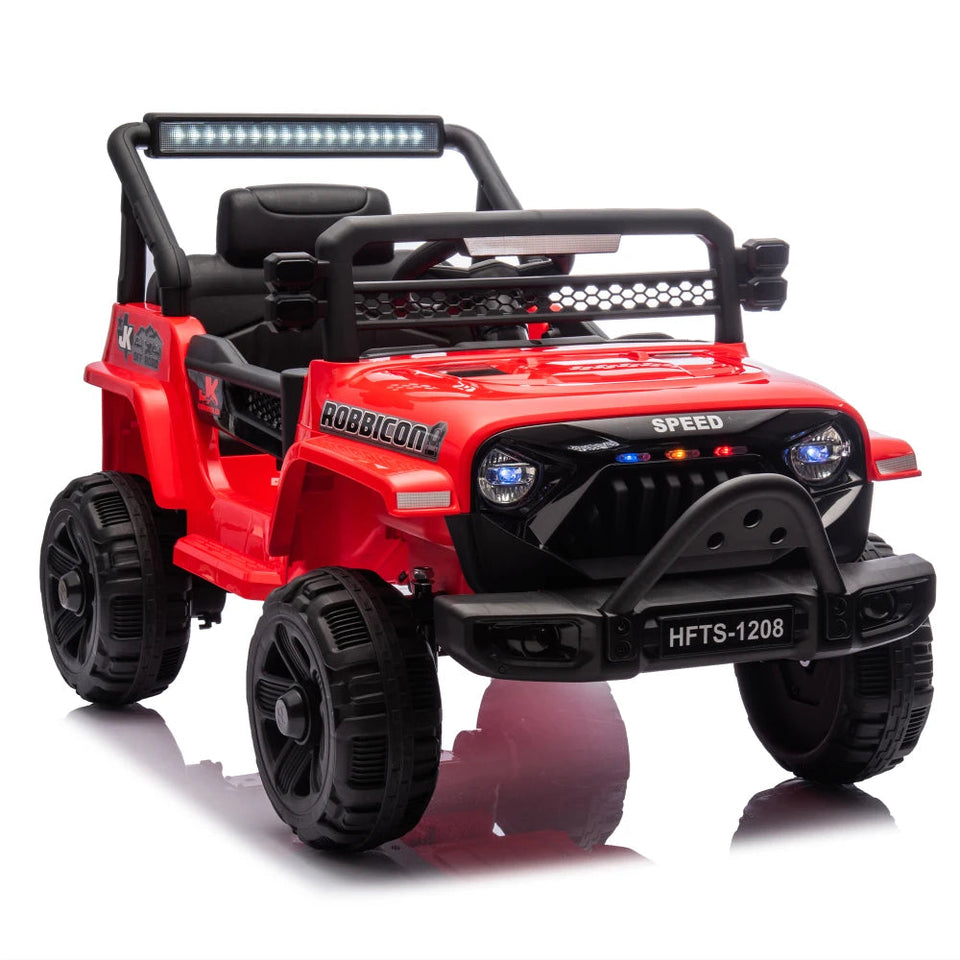 12V Kids Ride On Electric Truck Car W/Parents Control,2WD,Four-wheel suspension,Early education function,Adjustable volume AXSSIBLZ