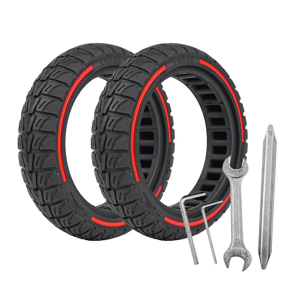 8.5 Inches Damping Durable Wheel 8.5x2-6.1 Honeycomb Solid Tire Colorful for Xiaomi M365 PRO PRO2 1S List Electric Scooter Tyre AXSSIBLZ
