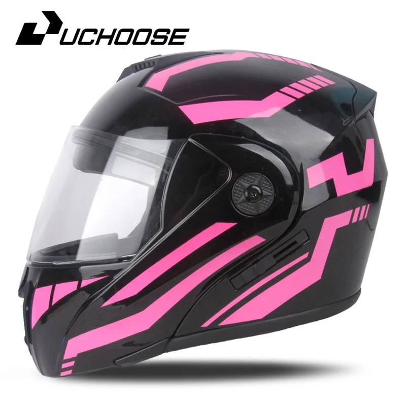 Flip-Up Motorcycle Helmet – Dual Lenses, Full Face Protection, Ideal for Riding & Motocross AXSSIBLZ