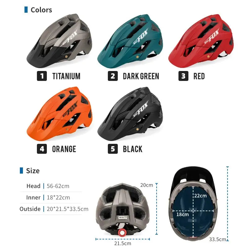 BATFOX CPSC Ultralight In-Mold Cycling Helmet - AXSSIBLZ