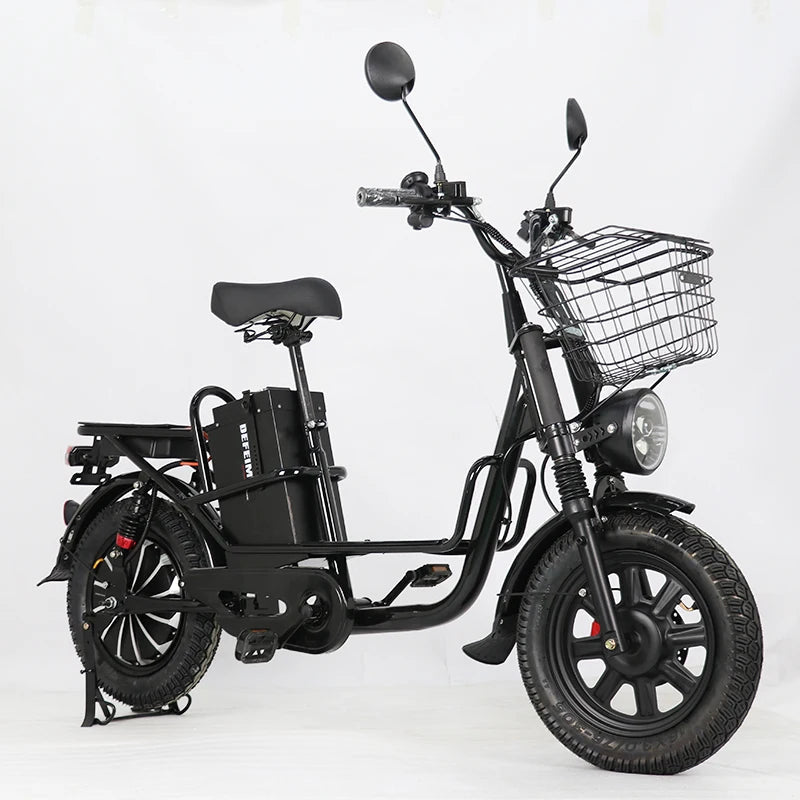 60V Monster Electric Bike 16inch 009Large Battery Long Range Courier Food Delivery Electric Bicycle Cargo Ebike AXSSIBLZ