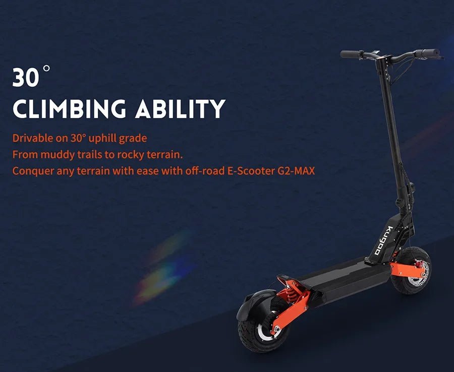 kugoo new g2 max China warehouse 1500w high power motor maximum speed 55km/h 48v 21ah long range 70km foldable scooter AXSSIBLZ