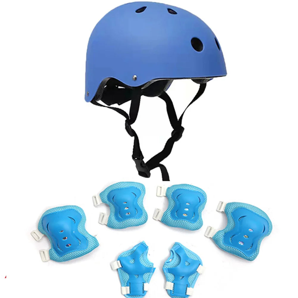 Child Bicycle Helmet Kids MTB Road Bike Helmets Safe Breathable Protection Headgear with Kneepads for Outdoor Sports Headpiece AXSSIBLZ