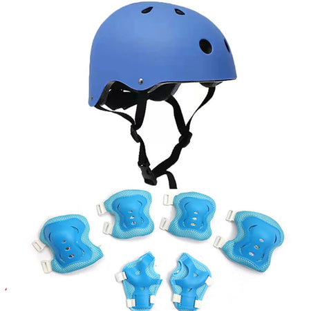 Child Bicycle Helmet Kids MTB Road Bike Helmets Safe Breathable Protection Headgear with Kneepads for Outdoor Sports Headpiece AXSSIBLZ
