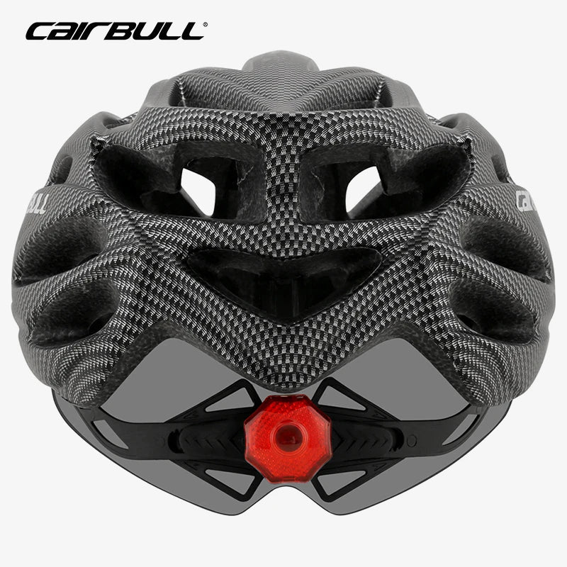 Lightweight Bicycle Helmet MTB Mountain Road Comfortable Breathable Led Safety Bike Helmets Men Women Detachable Goggles 54-62CM AXSSIBLZ