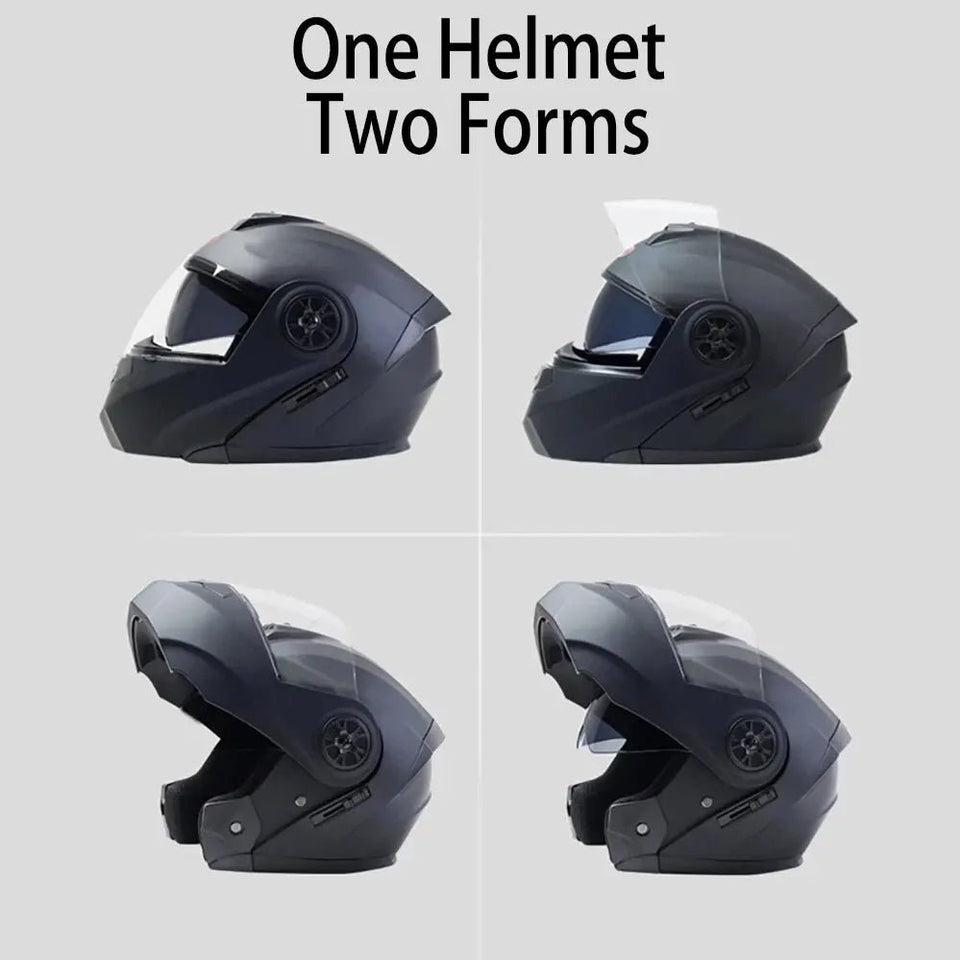 Personalised Dual Lens Flip Up Helmets Motocross Racing Modular Cascos Para Moto Men Women Fashion Full Face Motorcycle Helmet AXSSIBLZ