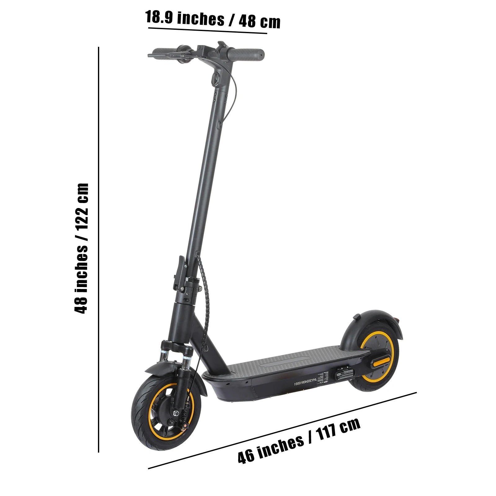 500W Foldable Electric Scooter for Commuting, 10'' Inflatable Tire, 36V 15Ah Battery, Range 35-40km, APP Support E-scooter AXSSIBLZ