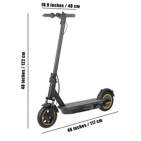 500W Foldable Electric Scooter for Commuting, 10'' Inflatable Tire, 36V 15Ah Battery, Range 35-40km, APP Support E-scooter AXSSIBLZ