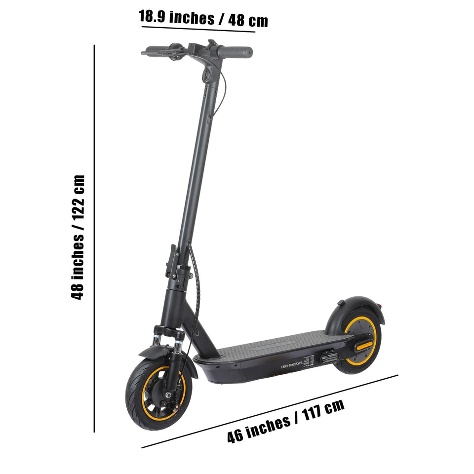 500W Foldable Electric Scooter for Commuting, 10'' Inflatable Tire, 36V 15Ah Battery, Range 35-40km, APP Support E-scooter AXSSIBLZ