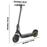 500W Foldable Electric Scooter for Commuting, 10'' Inflatable Tire, 36V 15Ah Battery, Range 35-40km, APP Support E-scooter AXSSIBLZ