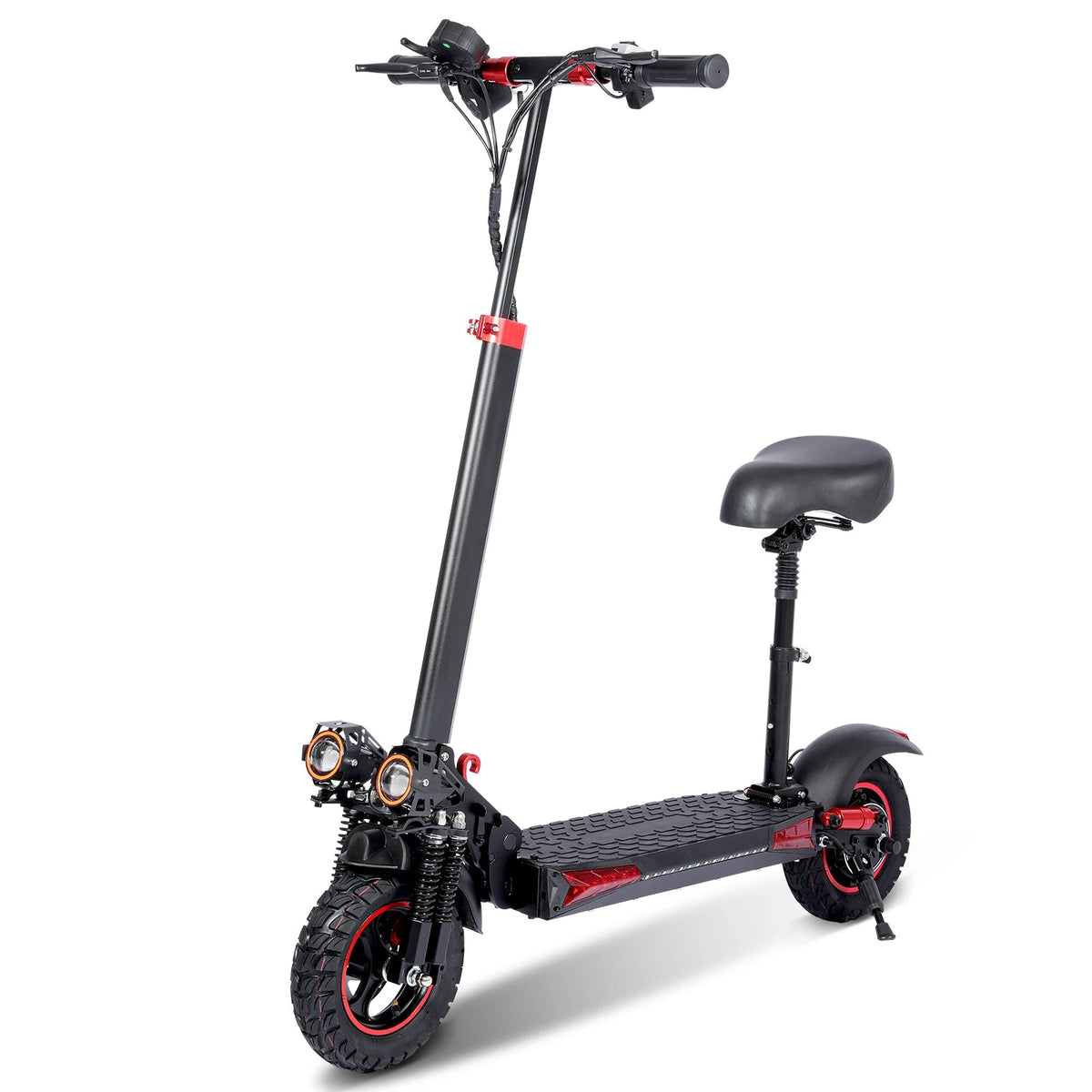 1200W Electric Scooter with Seat for Heavy Adult, Max 35miles Range, 11'' Off-road Tires, Fast E-scooter for Commuting AXSSIBLZ
