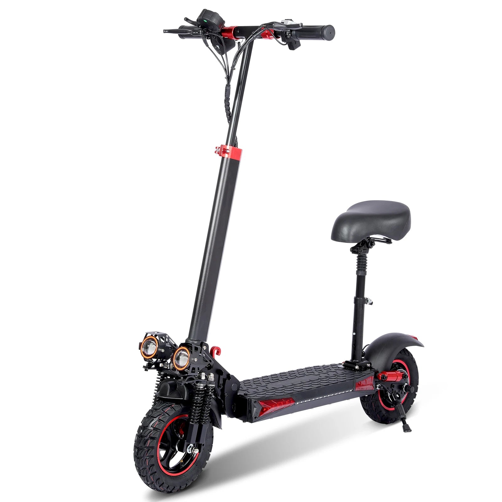 1200W Electric Scooter with Seat for Heavy Adult, Max 35miles Range, 11'' Off-road Tires, Fast E-scooter for Commuting AXSSIBLZ