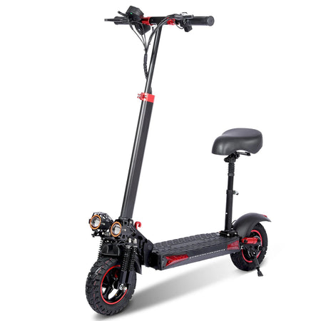 1200W Electric Scooter with Seat for Heavy Adult, Max 35miles Range, 11'' Off-road Tires, Fast E-scooter for Commuting AXSSIBLZ