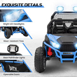 24V Ride on UTV Kids Car with Remote Control, Ride on Truck with Spring Suspensions, 2 Speeds,Lights, Treaded Tires AXSSIBLZ
