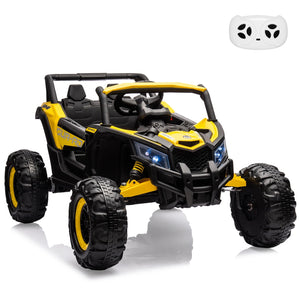 Kids UTV With Remote Control, 24V Ride On Car, Battery Powered Electric Vehicles, Spring Suspension, 200W Motor, Metal Frame AXSSIBLZ